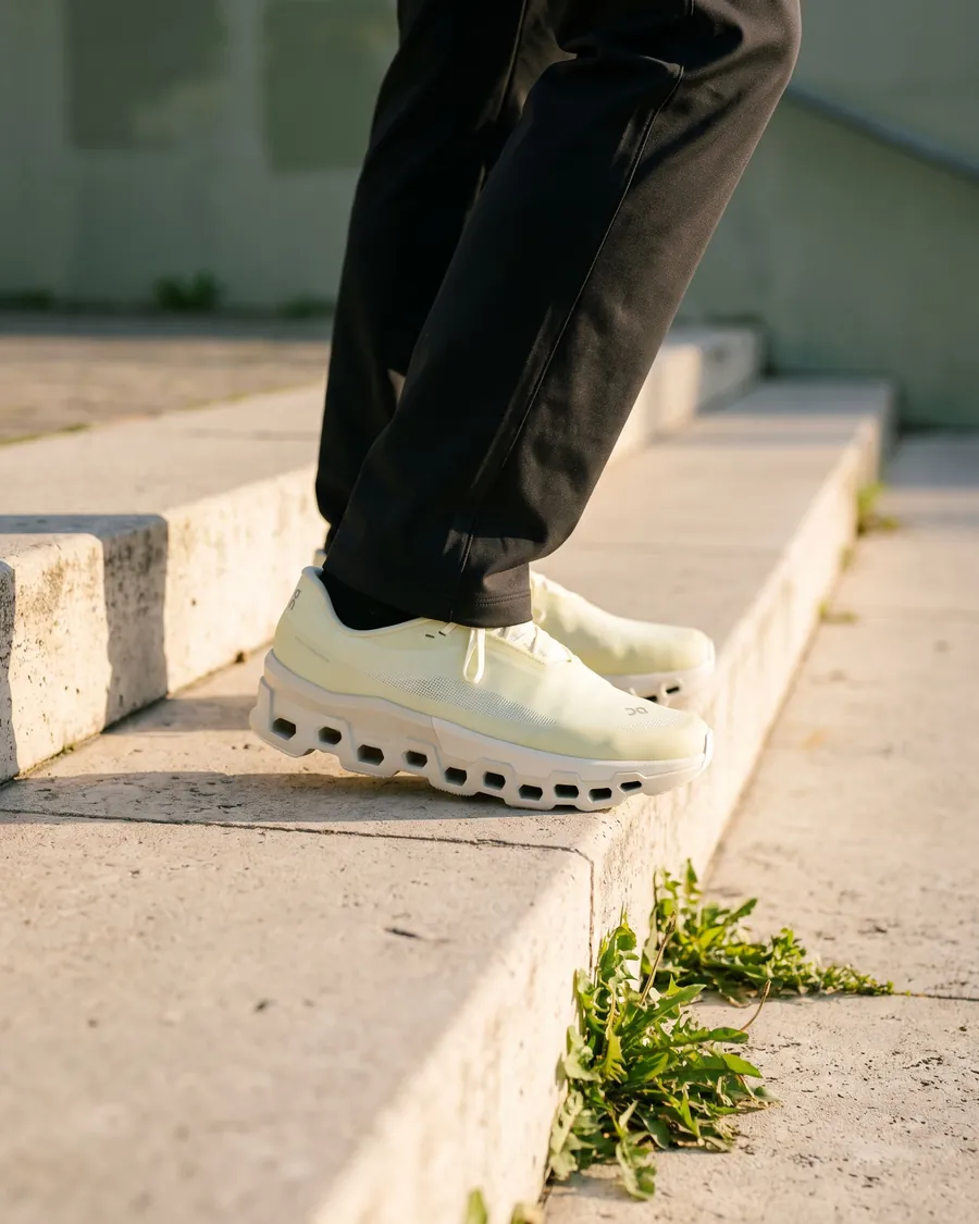 Seedling Cloudmonster 2 PAF trainers on concrete steps